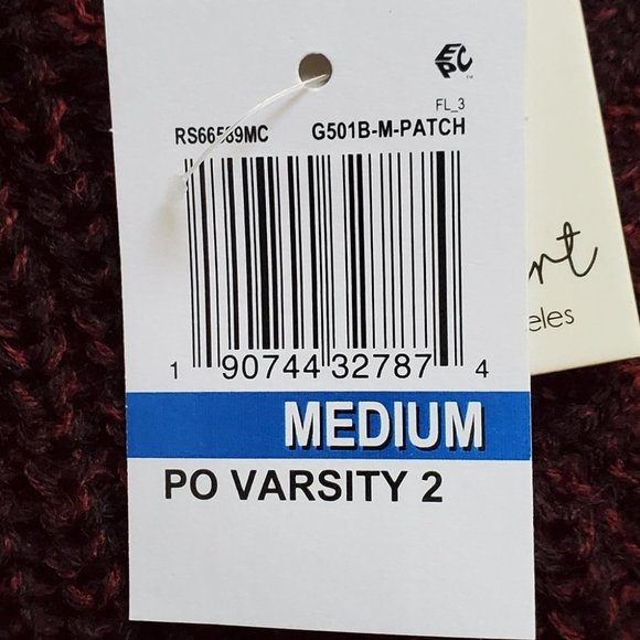 Ultra Flirt Varsity Collegiate Dark Academia Preppy Knit Sweater, NWT, Size M - Picture 11 of 12